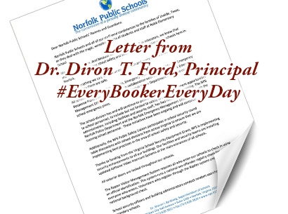  Letter Form Dr. Diron T. Ford, Principal 